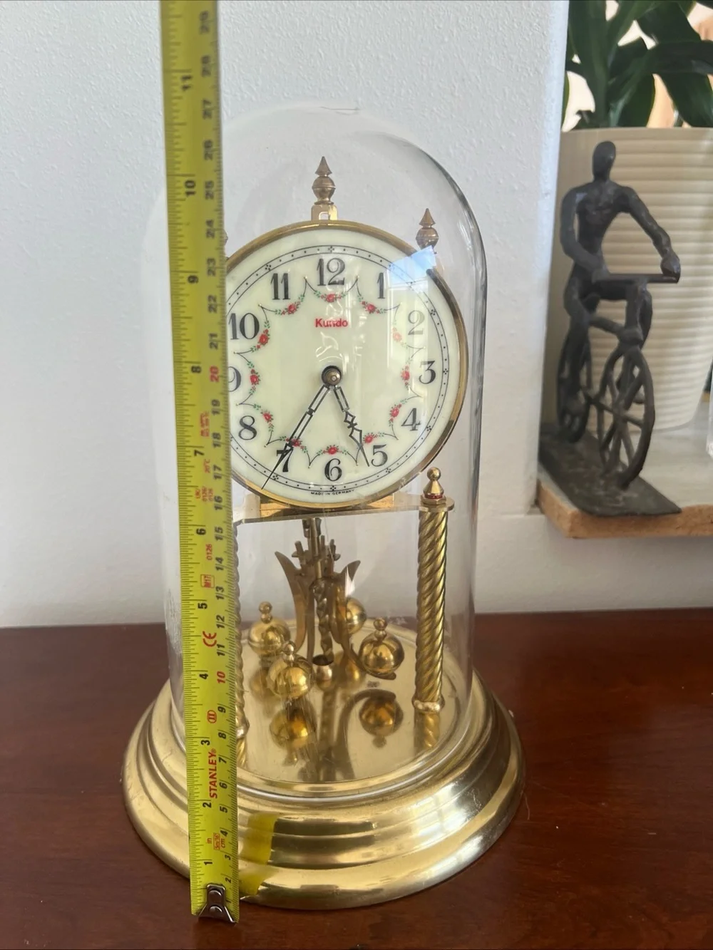 Gold Anniversary Mantel Clock - Gold Finish